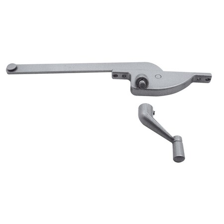 Prime-Line Prime-Line Die-Cast Gray Aluminum Right Single-Arm Casement Window Operator For Steel Framed Windows 1762-LA